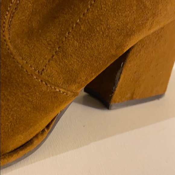 Marc Fisher “Leave” Bootie - Cognac Suede - Picture 10 of 11